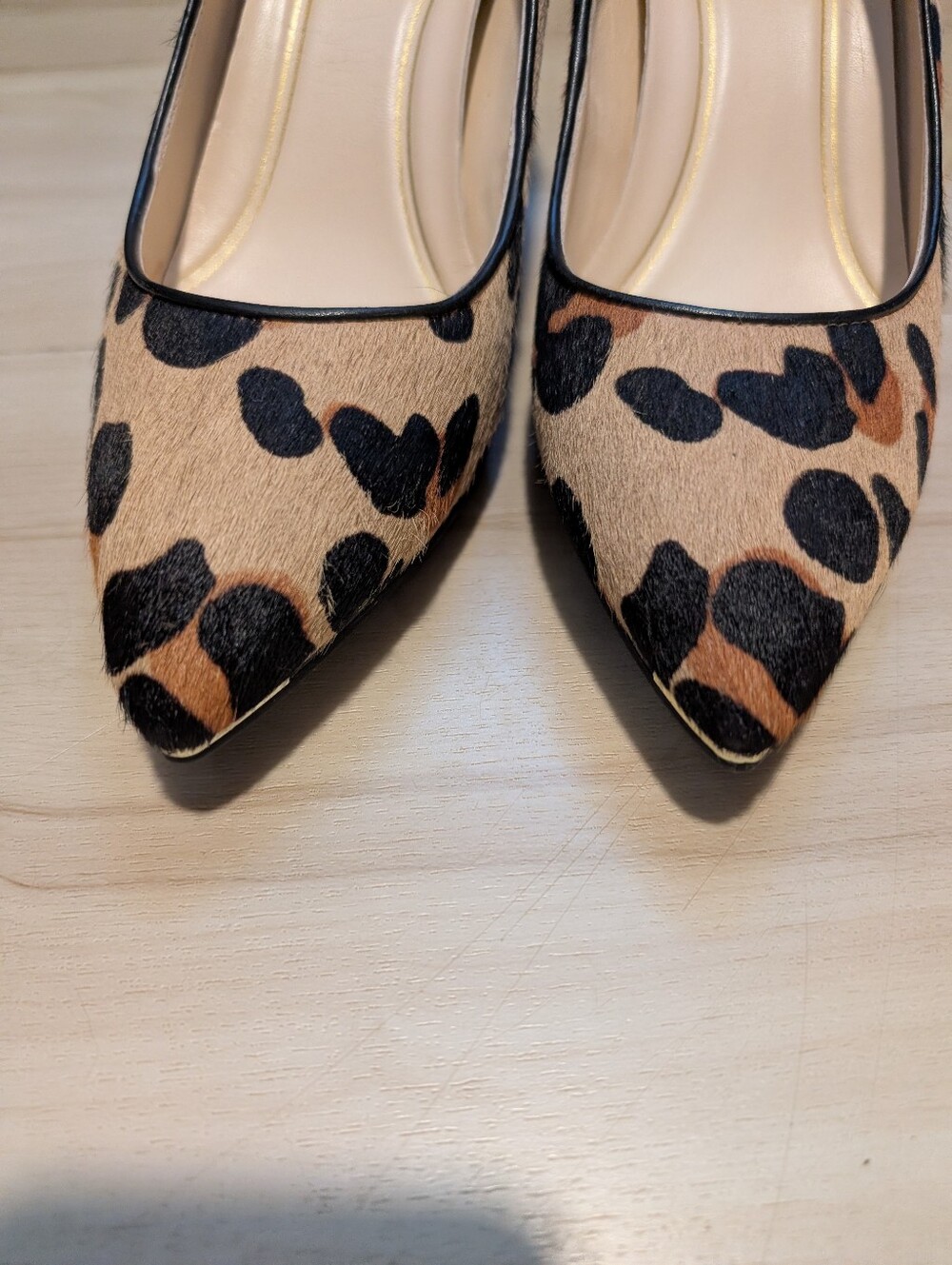 Cole Hann Nike Animal Print Pointed Toe Classic Pumps Heel - Picture 9 of 9